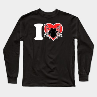 I Love Drums Long Sleeve T-Shirt